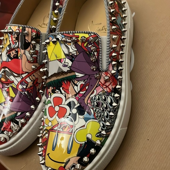 Chrisitan Louboutin super pik boat flat low top slip size 36.5 - Picture 7 of 7